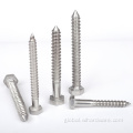 Stainless 304 Lag Bolts Hexagon Head Tapping Screws